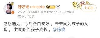 陈晓陈妍希官宣离婚