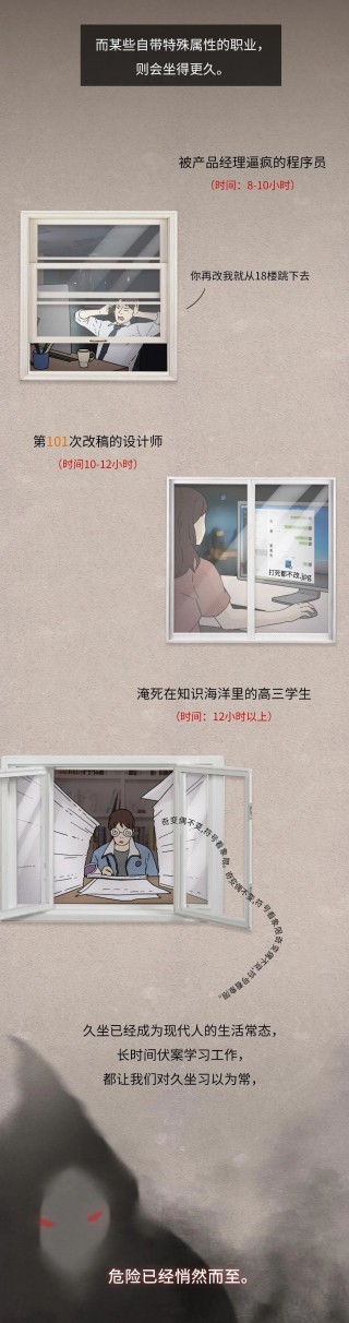 每天久坐超过6小时，到底有多少伤害？
