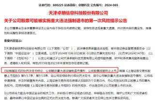连续5年造假！这只A股，面临强制退市！