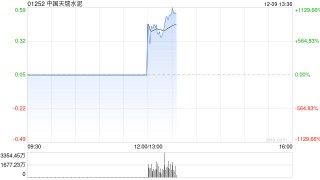 中国天瑞水泥午后复牌一度涨超1000% 公司于今年4月初停牌
