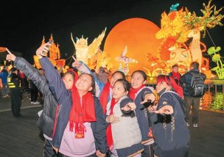 赏花灯观民俗话团圆两岸同胞欢庆元宵佳节