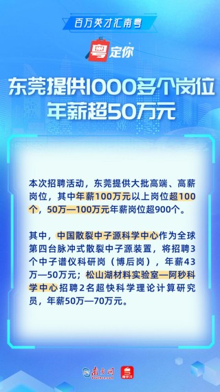 百万英才汇南粤｜20000+高精尖岗位“职”为你来！4月19日广东邀你杭州见