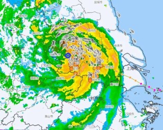 台风“贝碧嘉”距南京市仅41公里