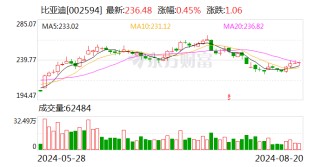 比亚迪保险晒半年成绩单：展业三个月揽收6700万元保费 车均保费4900元
