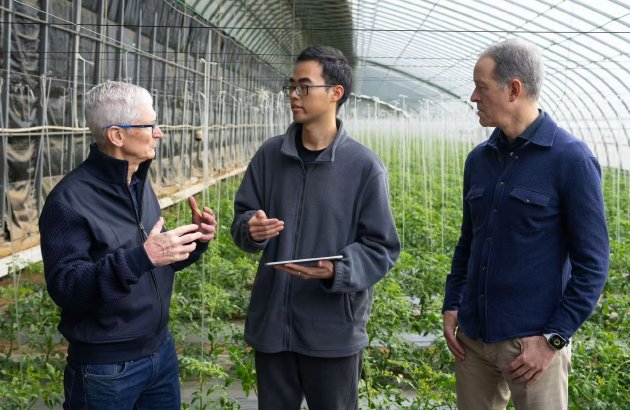 苹果库克和威廉姆斯首次同时到访中国，参观苹果式创新的最新实践“科技小院”项目  第2张
