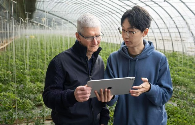苹果库克和威廉姆斯首次同时到访中国，参观苹果式创新的最新实践“科技小院”项目  第4张